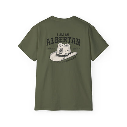 I am Albertan (On the Back) Unisex Premium Tee