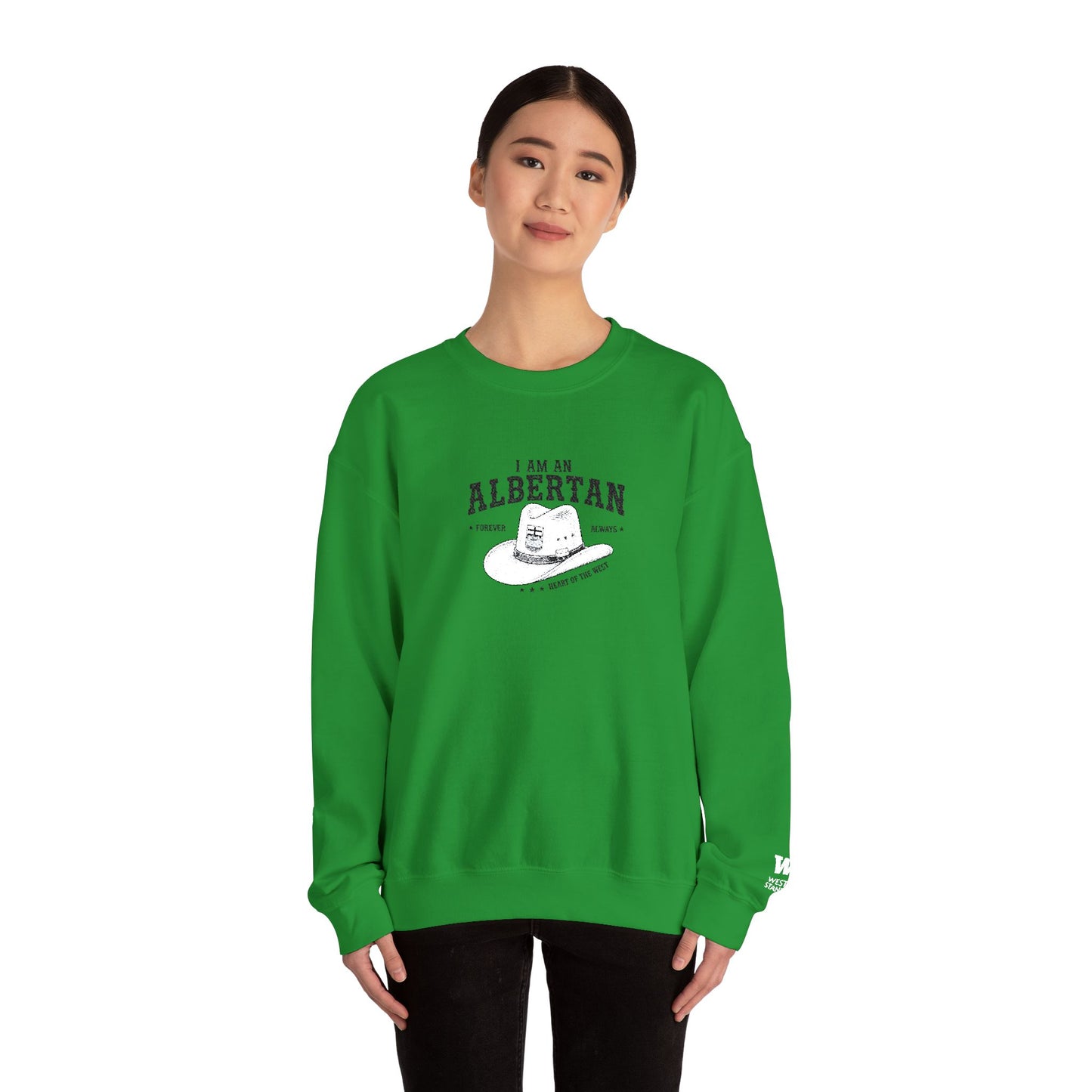 I Am Albertan Unisex Premium Crewneck Sweatshirt (Embroidered)