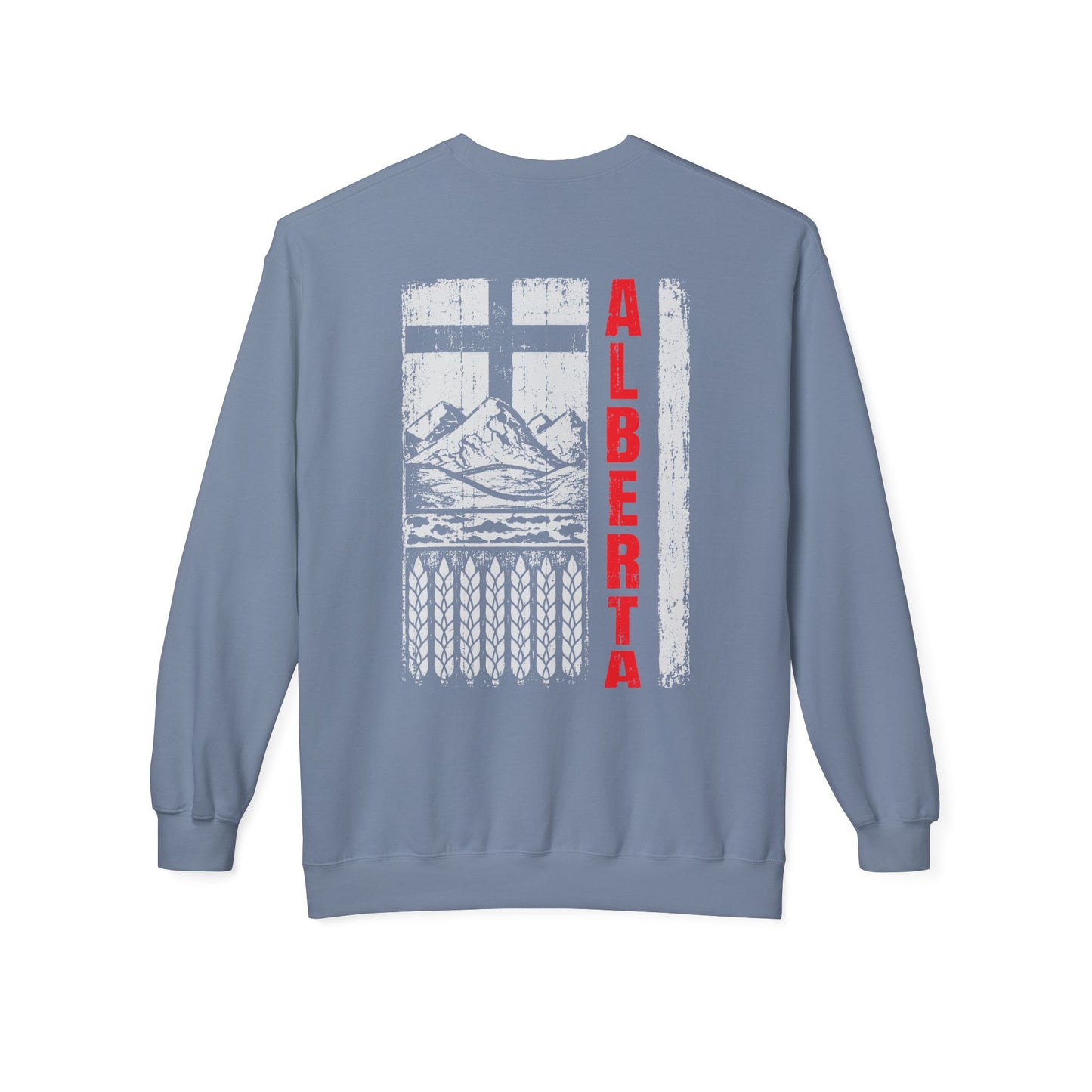 Rugged Alberta Red (On the Back) Crewneck Sweatshirt