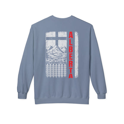 Rugged Alberta Red (On the Back) Crewneck Sweatshirt
