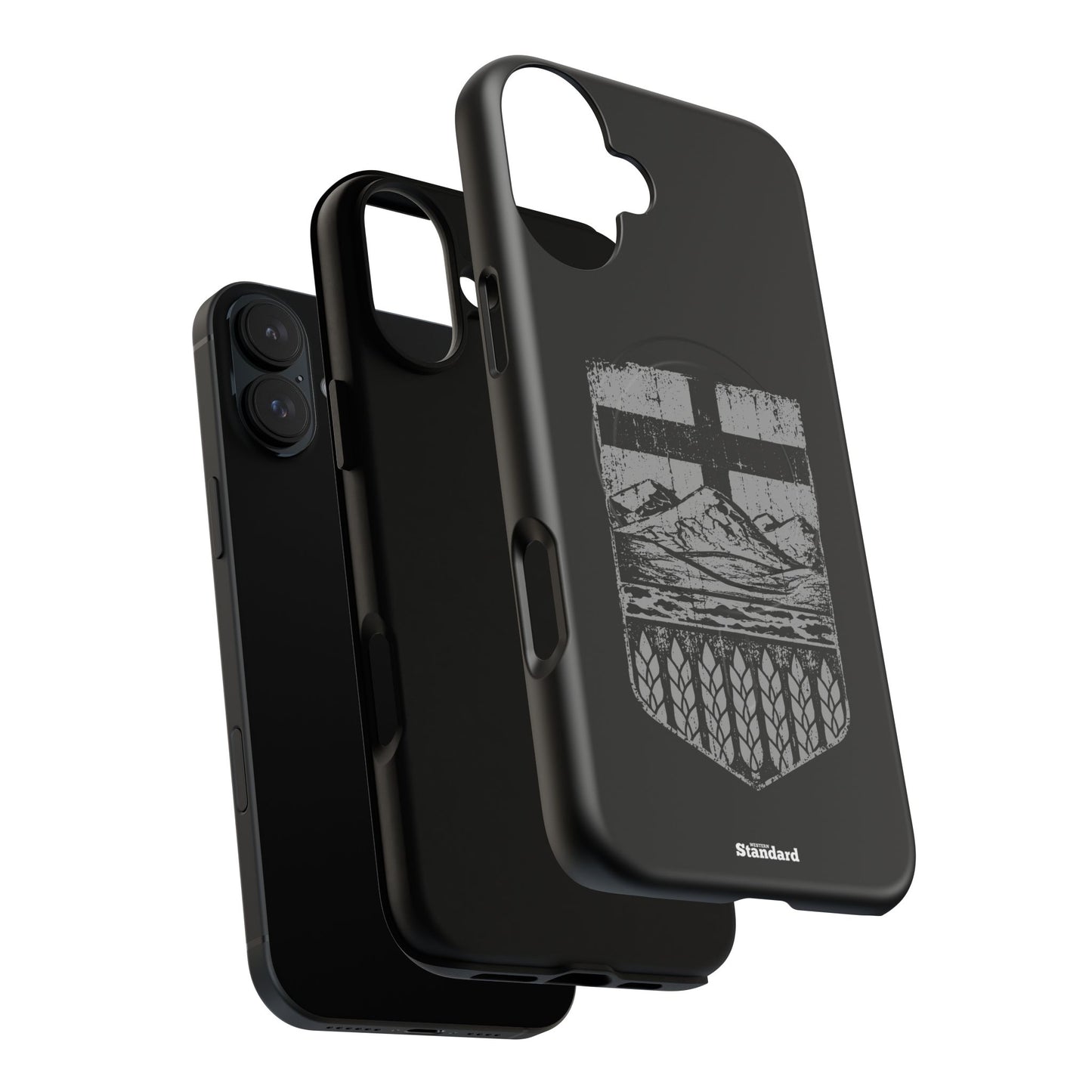 Rugged Alberta Shield Black MagSafe Premium Case