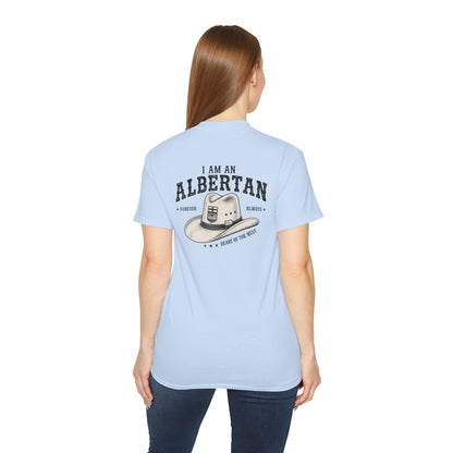 I am Albertan (On the Back) Unisex Premium Tee