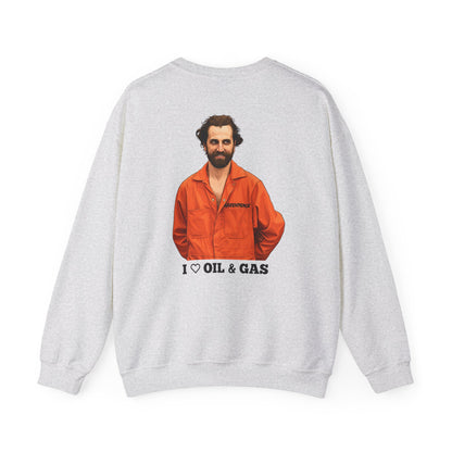 Guilbeault 'I Love Oil and Gas' (On the Back) Unisex Sweatshirt