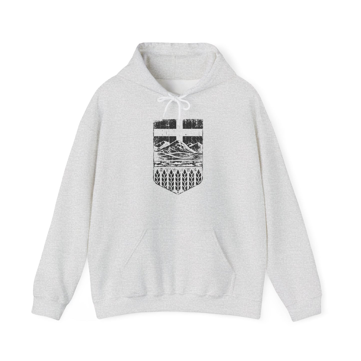 Rugged Shield of Alberta Unisex Hoodie