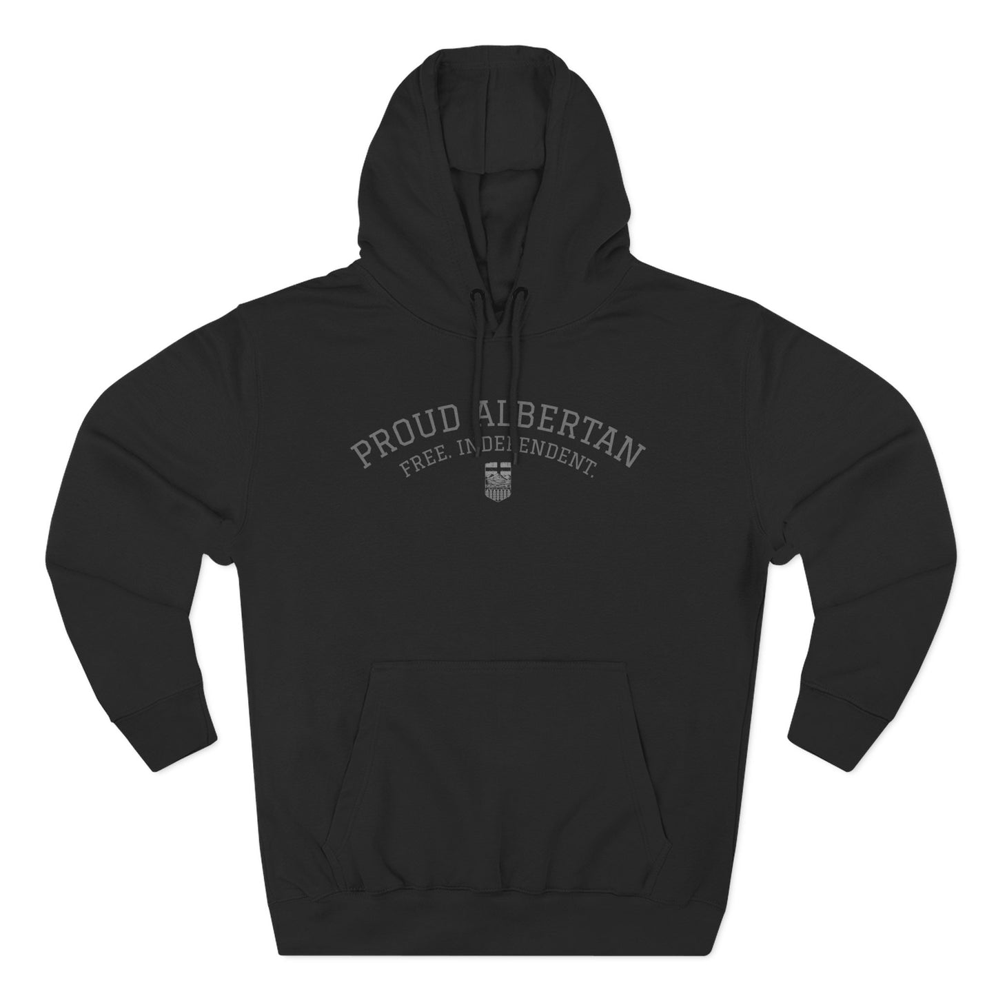 Proud Albertan Simple Unisex Varsity Hoodie