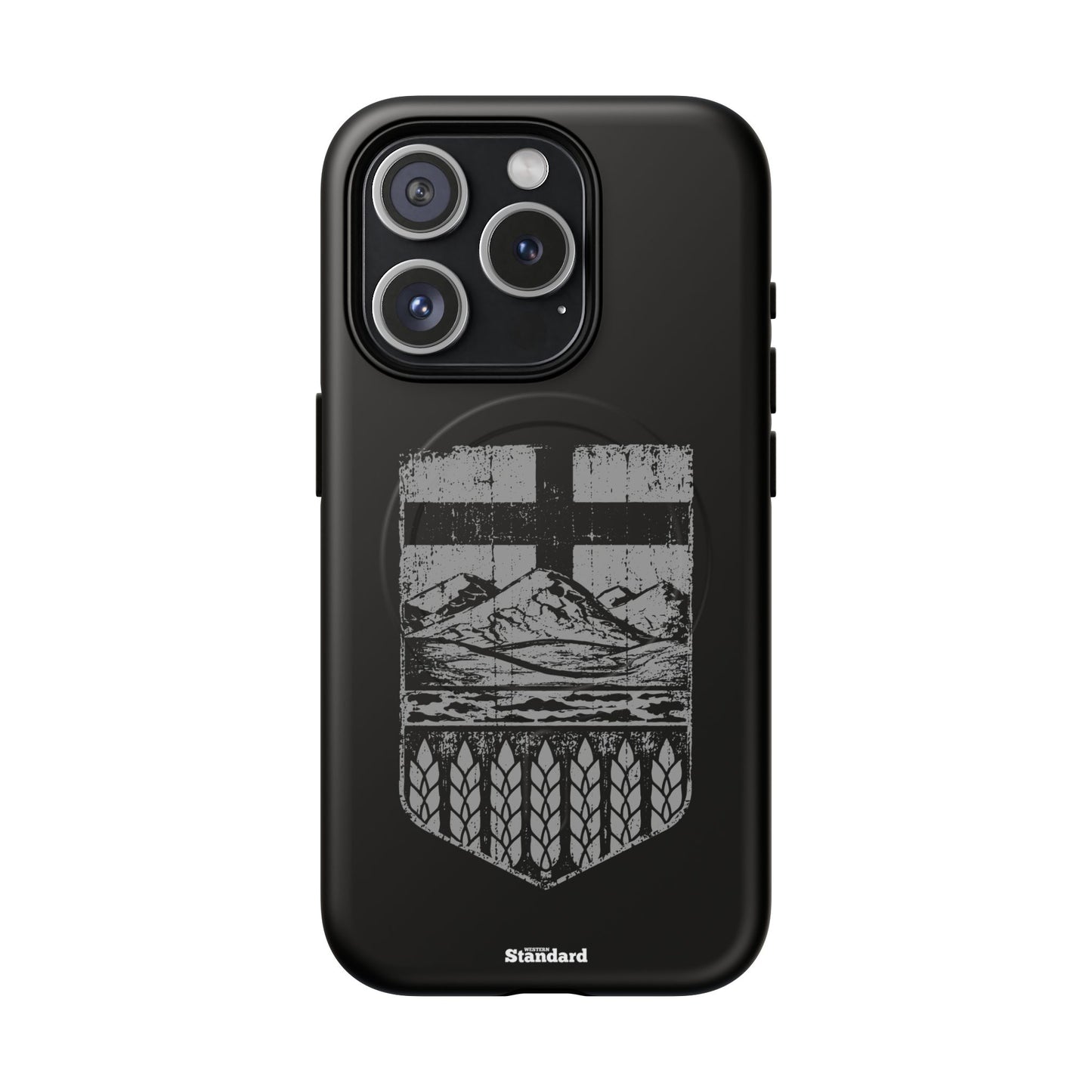 Rugged Alberta Shield Black MagSafe Premium Case