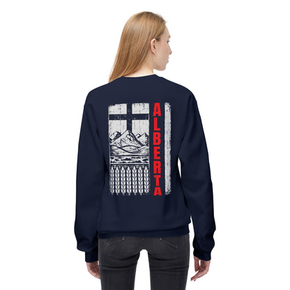 Rugged Alberta Red (On the Back) Crewneck Sweatshirt