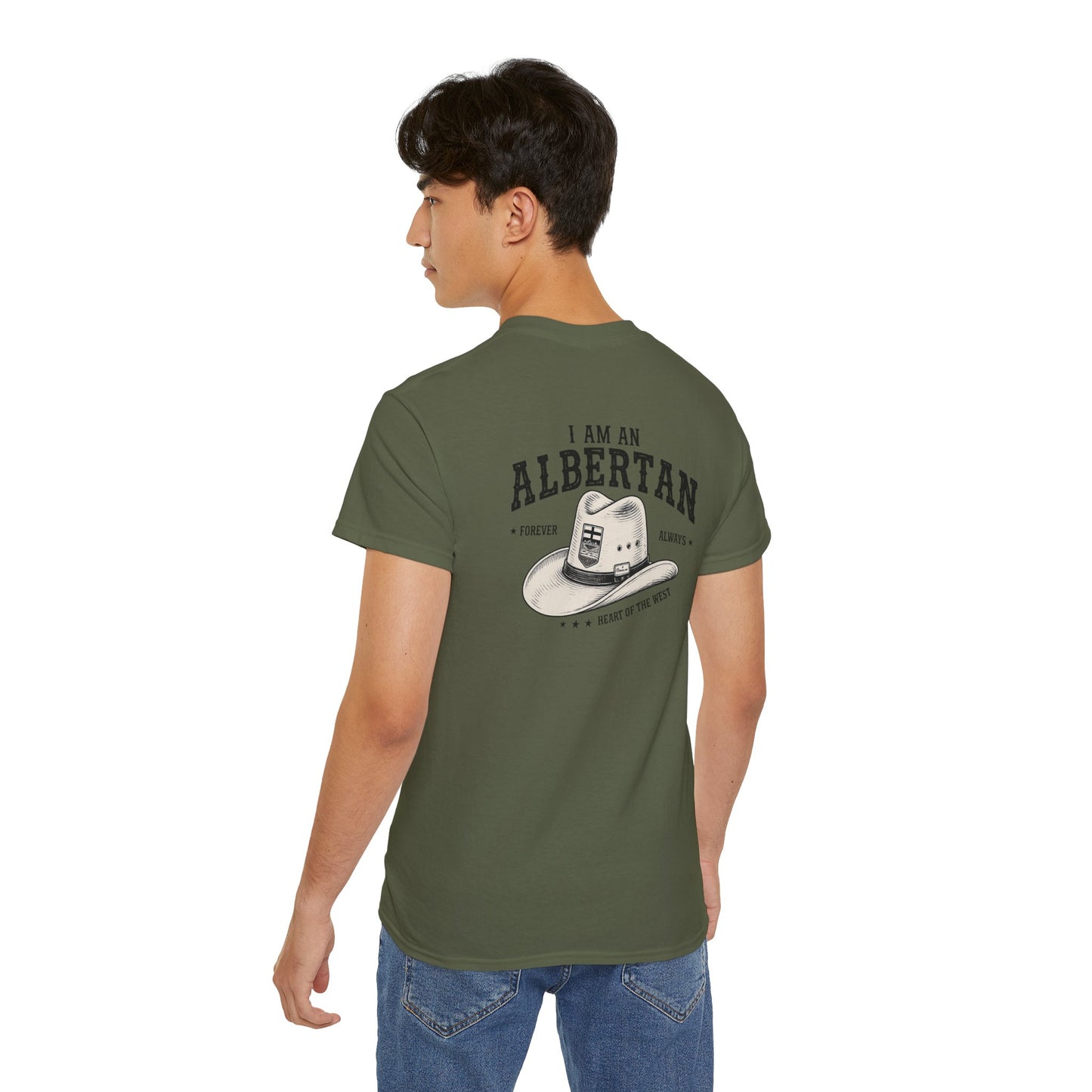 I am Albertan (On the Back) Unisex Premium Tee