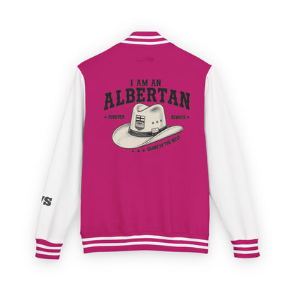 I am Albertan Unisex Heavyweight Letterman Jacket
