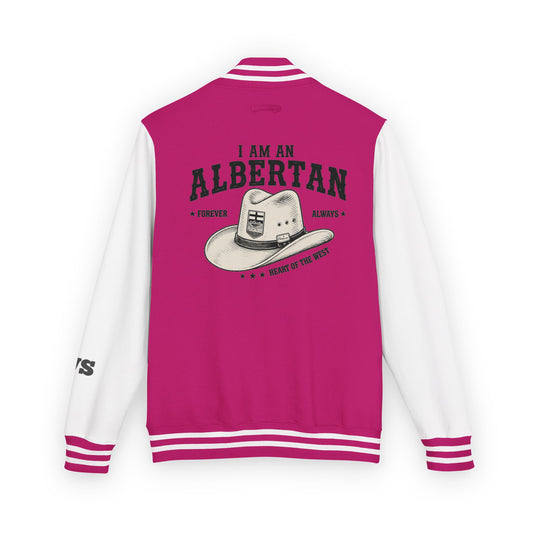 I am Albertan Unisex Heavyweight Letterman Jacket