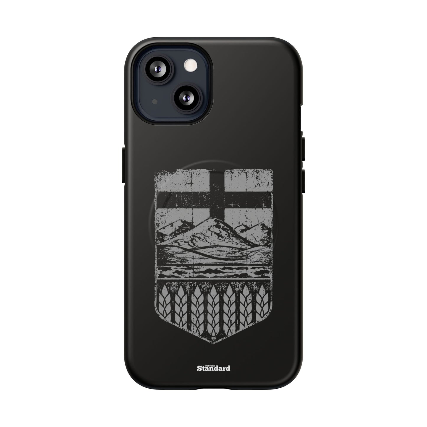 Rugged Alberta Shield Black MagSafe Premium Case