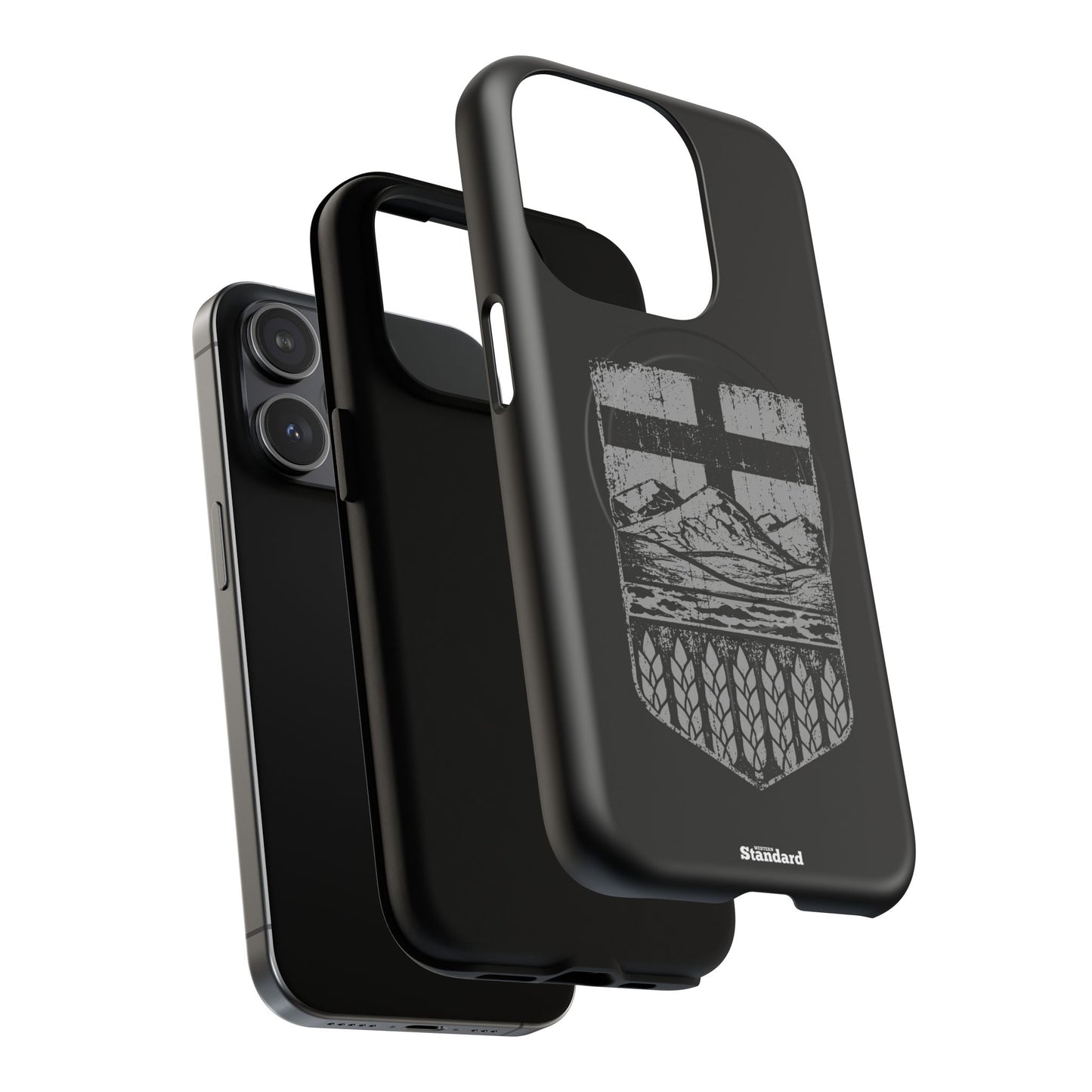 Rugged Alberta Shield Black MagSafe Premium Case