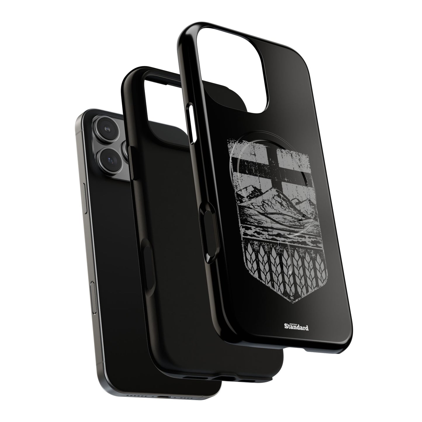 Rugged Alberta Shield Black MagSafe Premium Case
