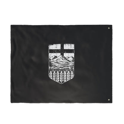 Rugged Black Alberta Flag