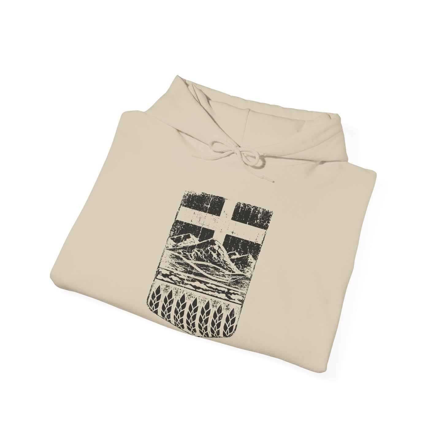 Rugged Shield of Alberta Unisex Hoodie