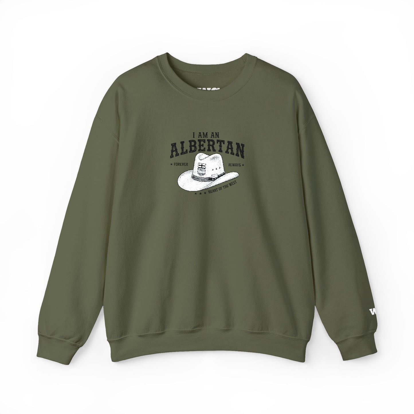 I Am Albertan Unisex Premium Crewneck Sweatshirt (Embroidered)