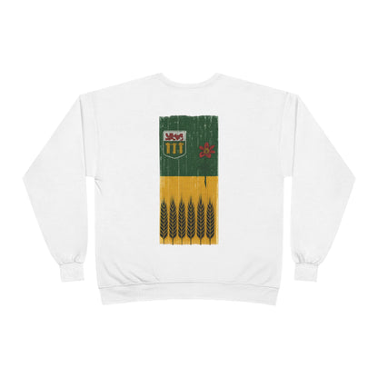Rugged Saskatchewan (On the Back) Unisex Crewneck Sweatshirt