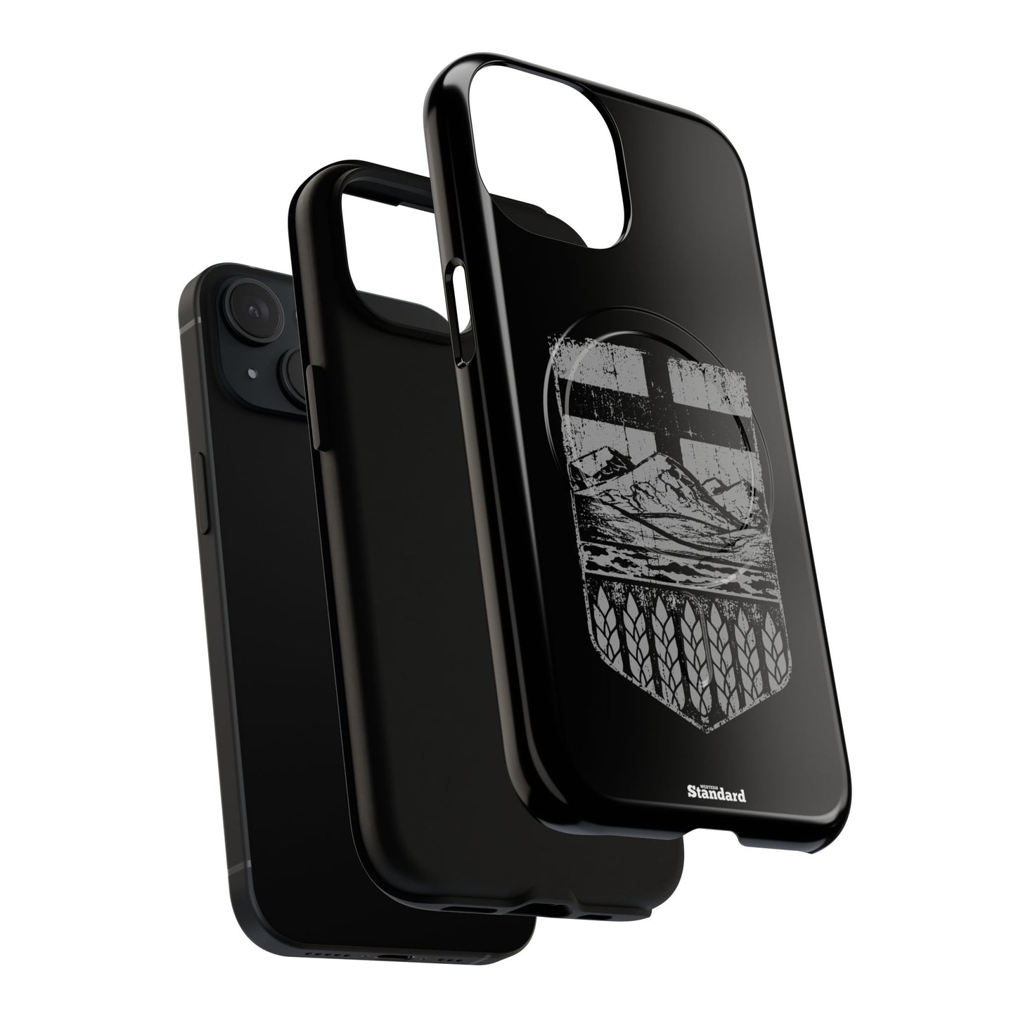 Rugged Alberta Shield Black MagSafe Premium Case