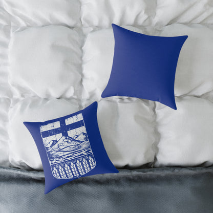 Rugged Alberta Shield Canvas Pillow