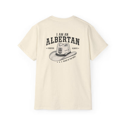 I am Albertan (On the Back) Unisex Premium Tee