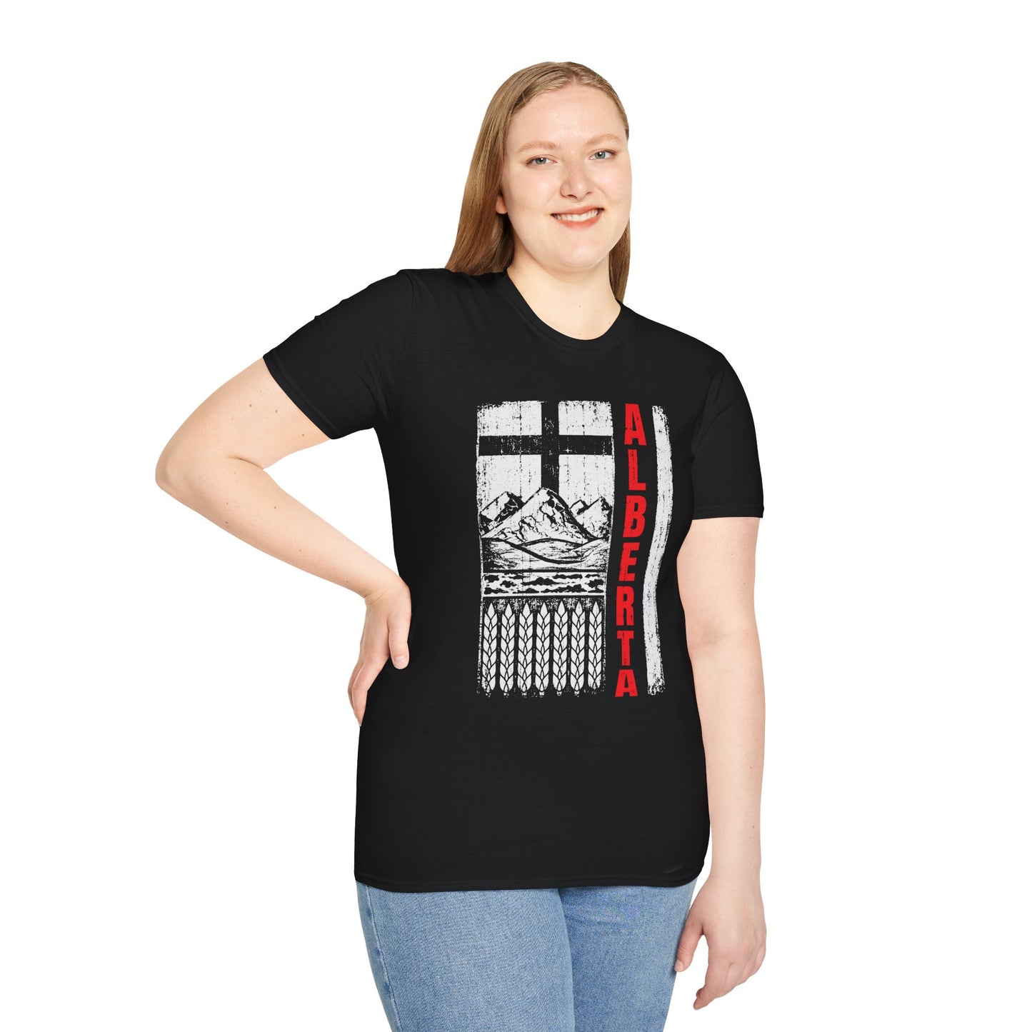 Rugged Alberta Red Unisex T-Shirt