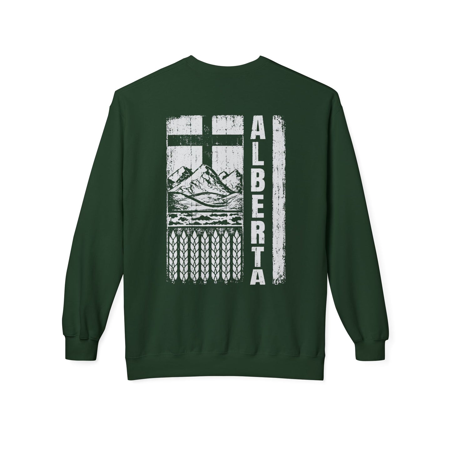 Rugged Alberta (On the Back) Crewneck Sweatshirt