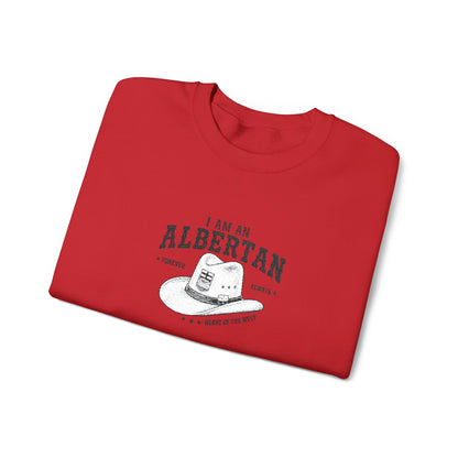 I Am Albertan Unisex Premium Crewneck Sweatshirt (Embroidered)