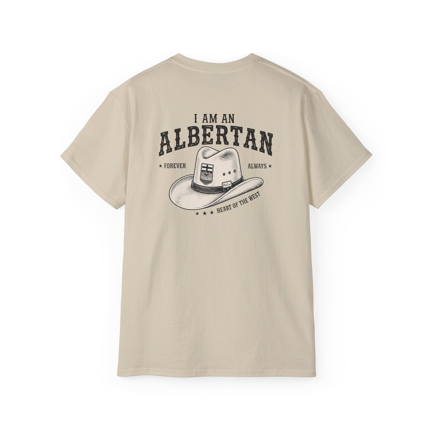 I am Albertan (On the Back) Unisex Premium Tee