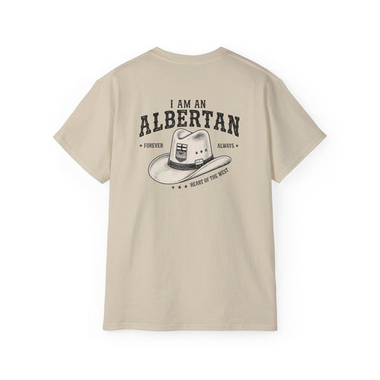 I am Albertan (On the Back) Unisex Premium Tee