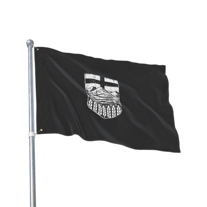 Rugged Black Alberta Flag