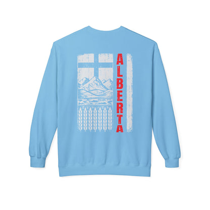 Rugged Alberta Red (On the Back) Crewneck Sweatshirt