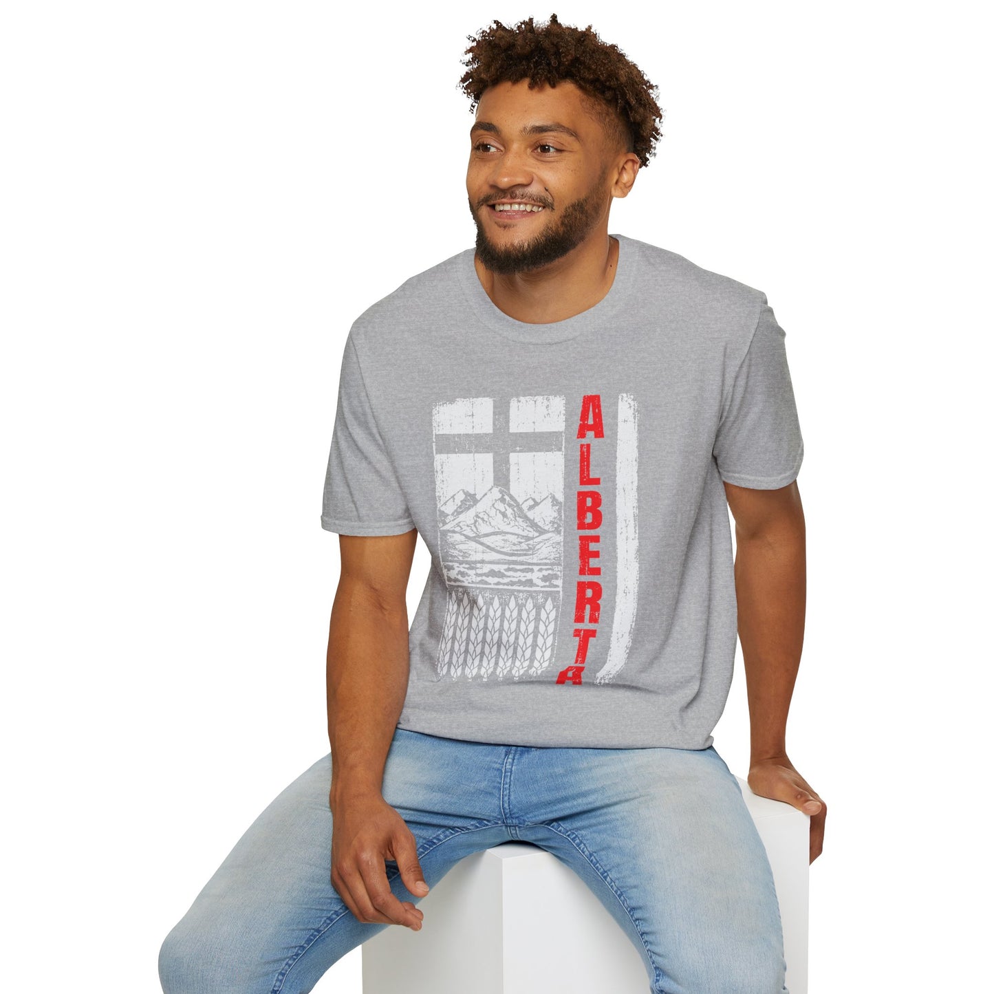 Rugged Alberta Red Unisex T-Shirt