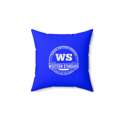 Rugged Shield of Alberta Square Pillow