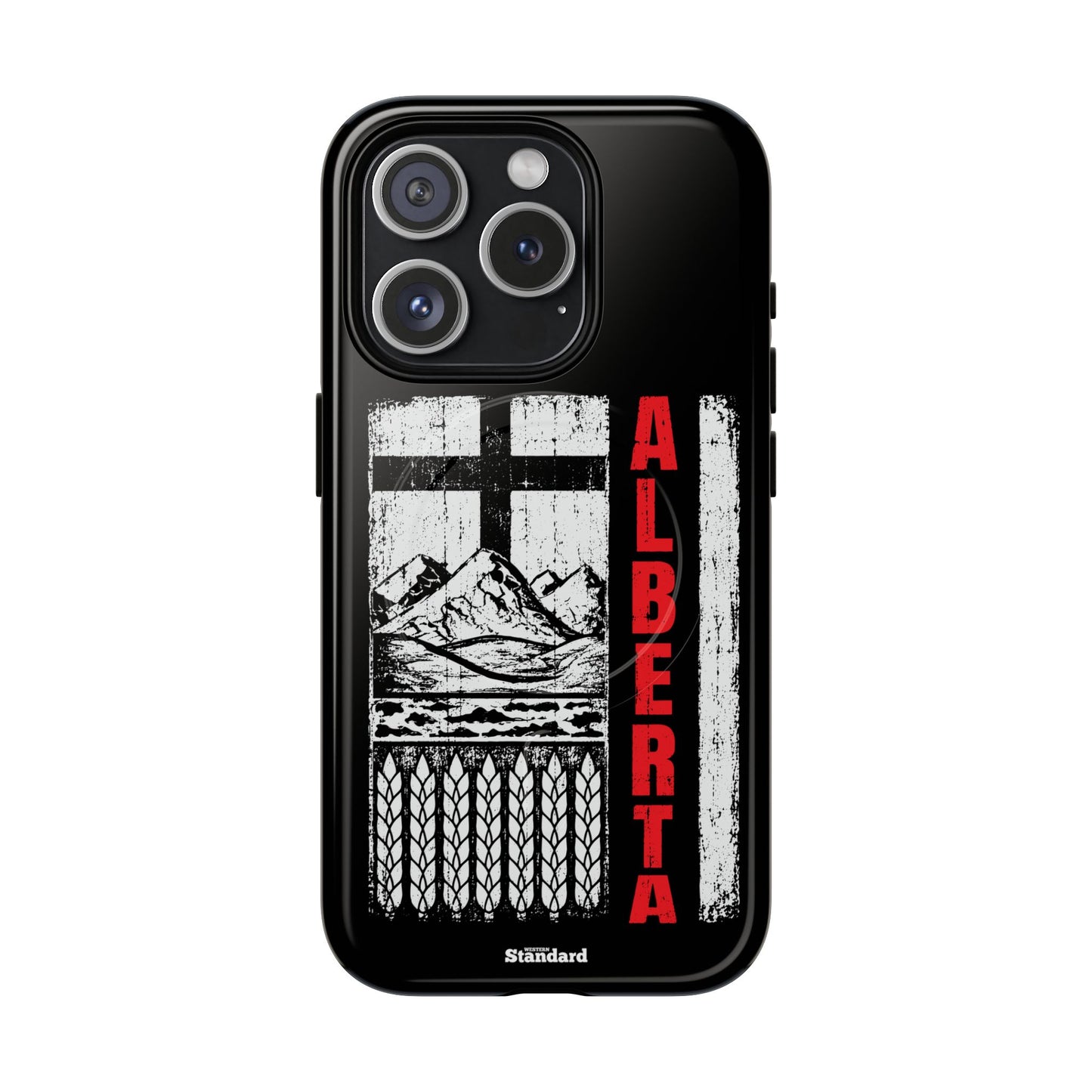 Rugged Alberta Black MagSafe Premium Case
