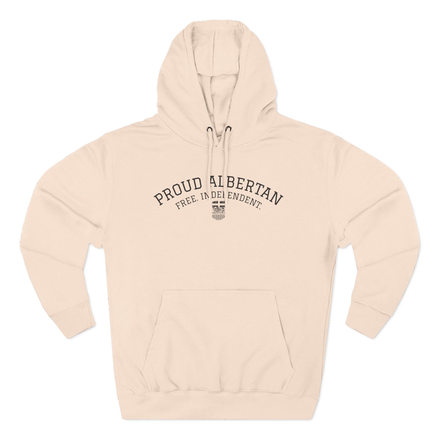 Proud Albertan Simple Unisex Varsity Hoodie