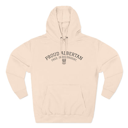 Proud Albertan Simple Unisex Varsity Hoodie