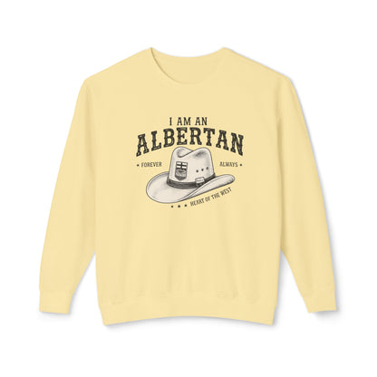 I Am Albertan Premium Unisex Crewneck Sweatshirt