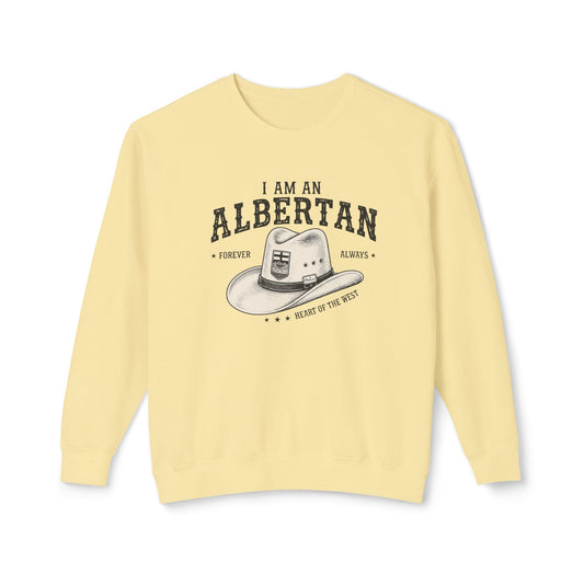 I Am Albertan Premium Unisex Crewneck Sweatshirt