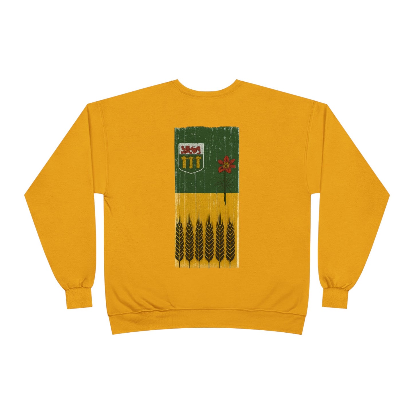 Rugged Saskatchewan (On the Back) Unisex Crewneck Sweatshirt