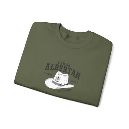 I Am Albertan Unisex Premium Crewneck Sweatshirt (Embroidered)