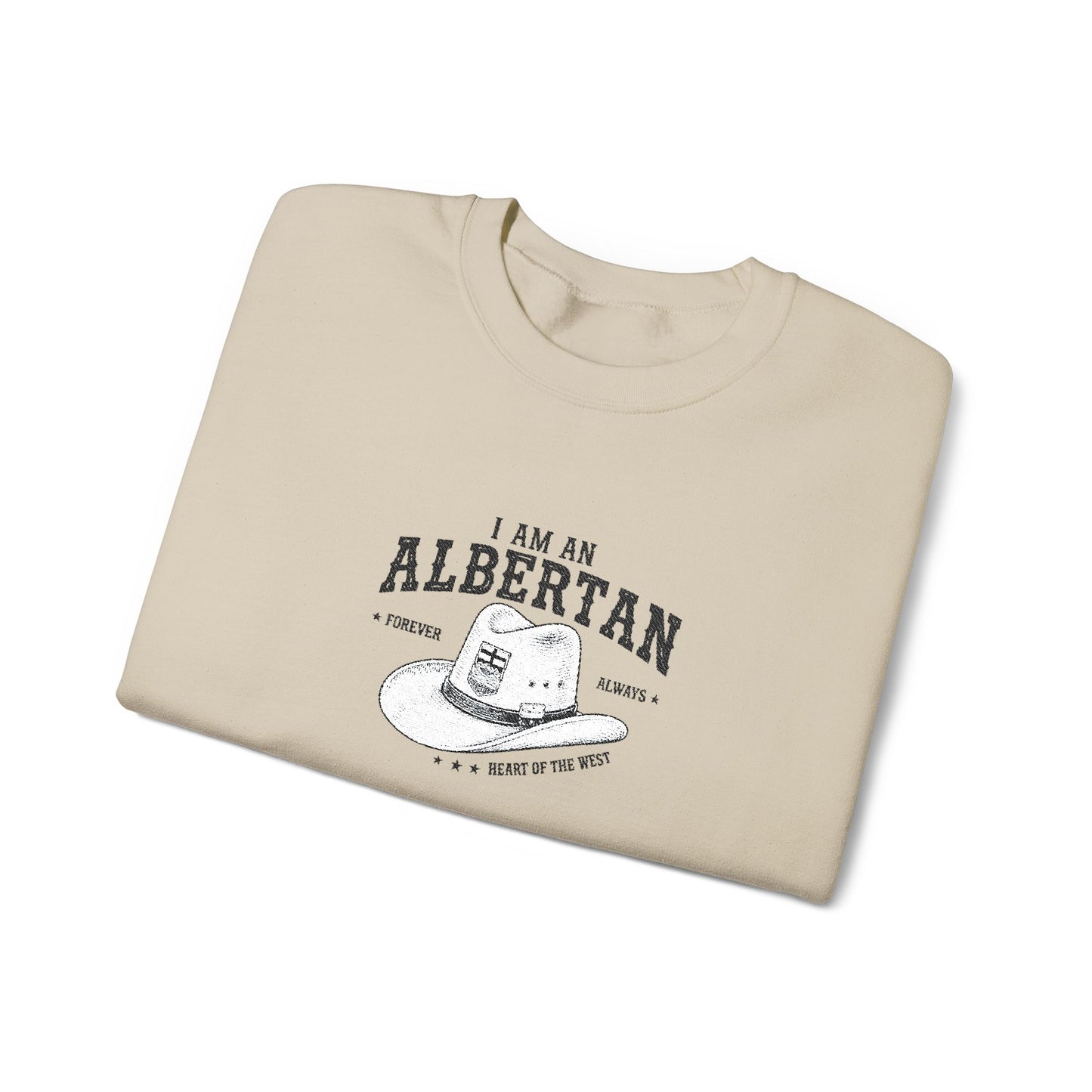 I Am Albertan Unisex Premium Crewneck Sweatshirt (Embroidered)