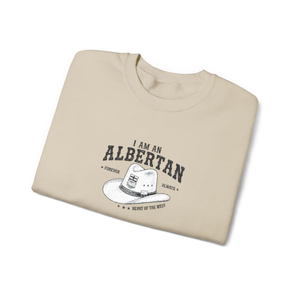 I Am Albertan Unisex Premium Crewneck Sweatshirt (Embroidered)