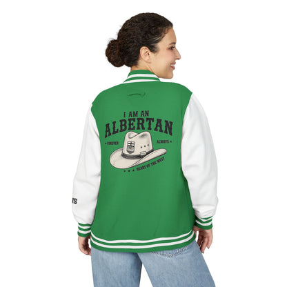 I am Albertan Unisex Heavyweight Letterman Jacket