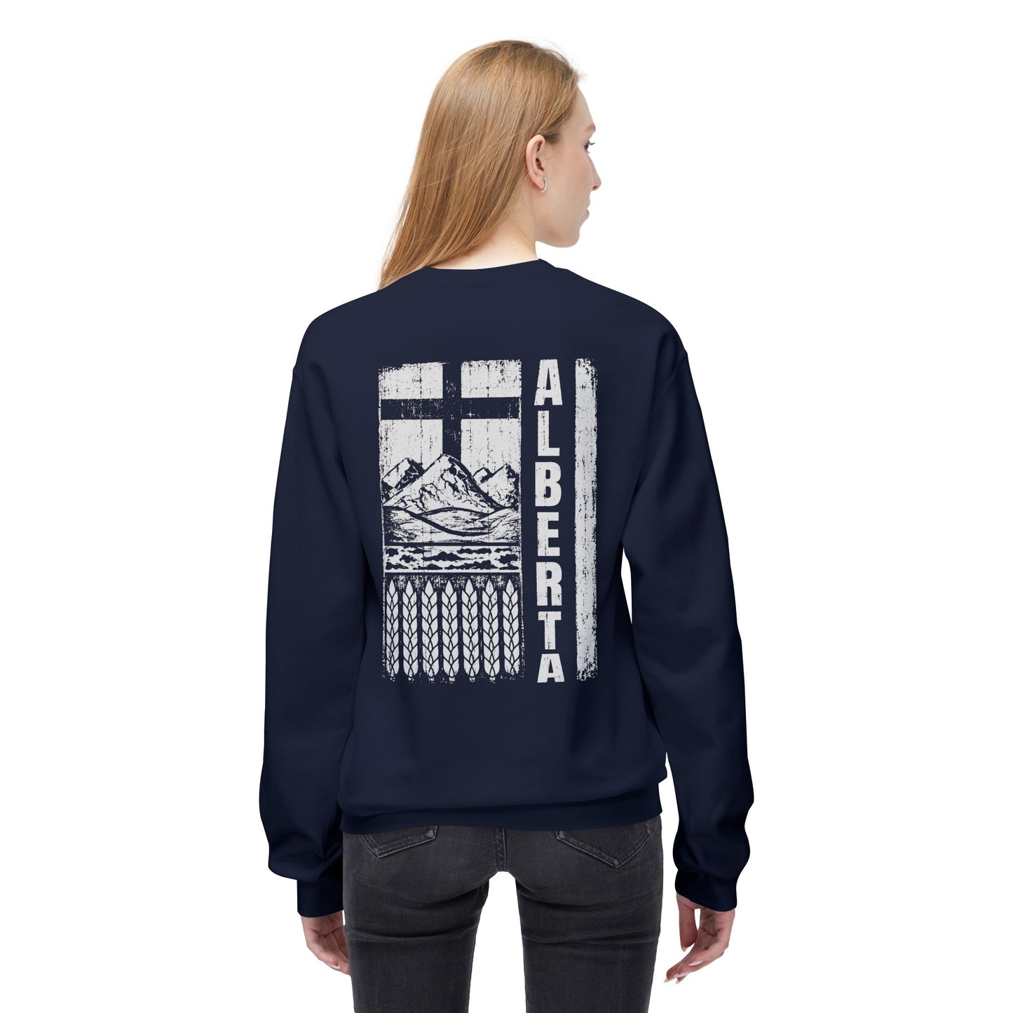 Rugged Alberta (On the Back) Crewneck Sweatshirt