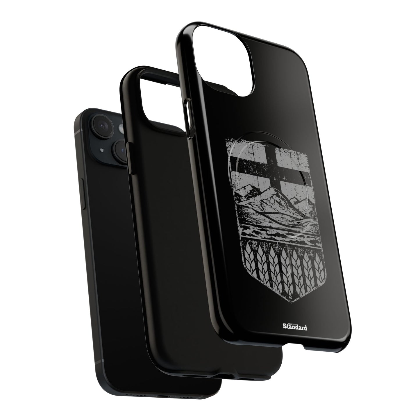 Rugged Alberta Shield Black MagSafe Premium Case
