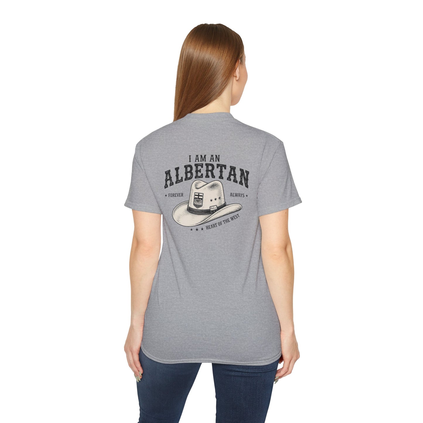 I am Albertan (On the Back) Unisex Premium Tee