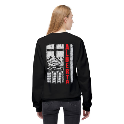 Rugged Alberta Red (On the Back) Crewneck Sweatshirt