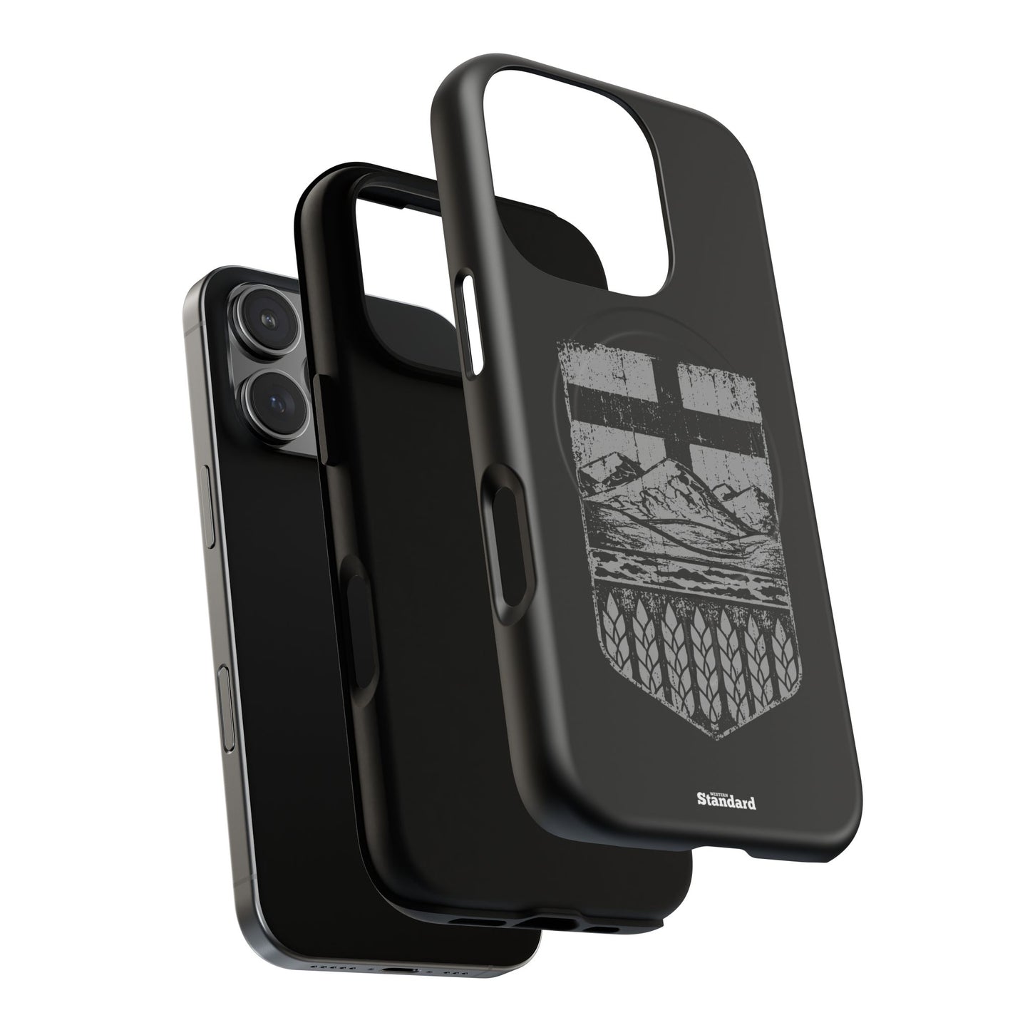 Rugged Alberta Shield Black MagSafe Premium Case
