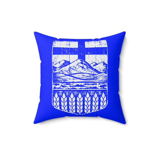 Rugged Shield of Alberta Square Pillow