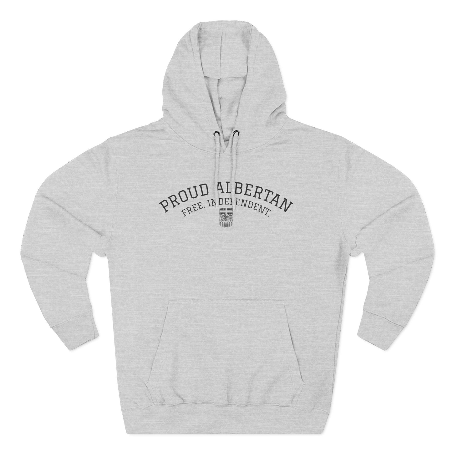 Proud Albertan Simple Unisex Varsity Hoodie